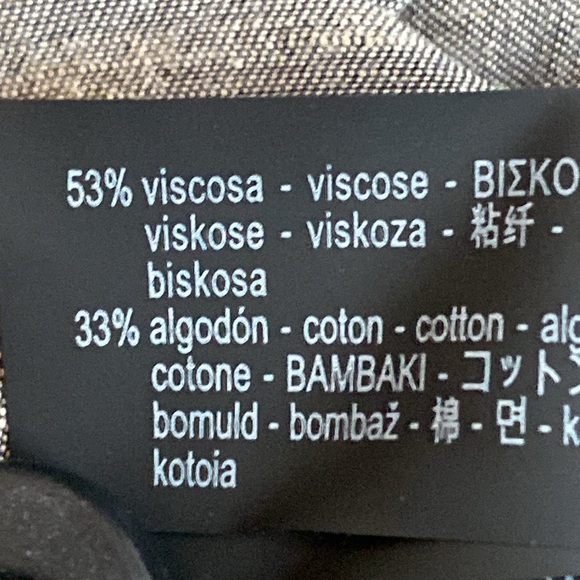 NWT. Zara ZW Collection Blue/Gray Pleated High-Waist Midi Skirt. Size L. - Picture 12 of 12